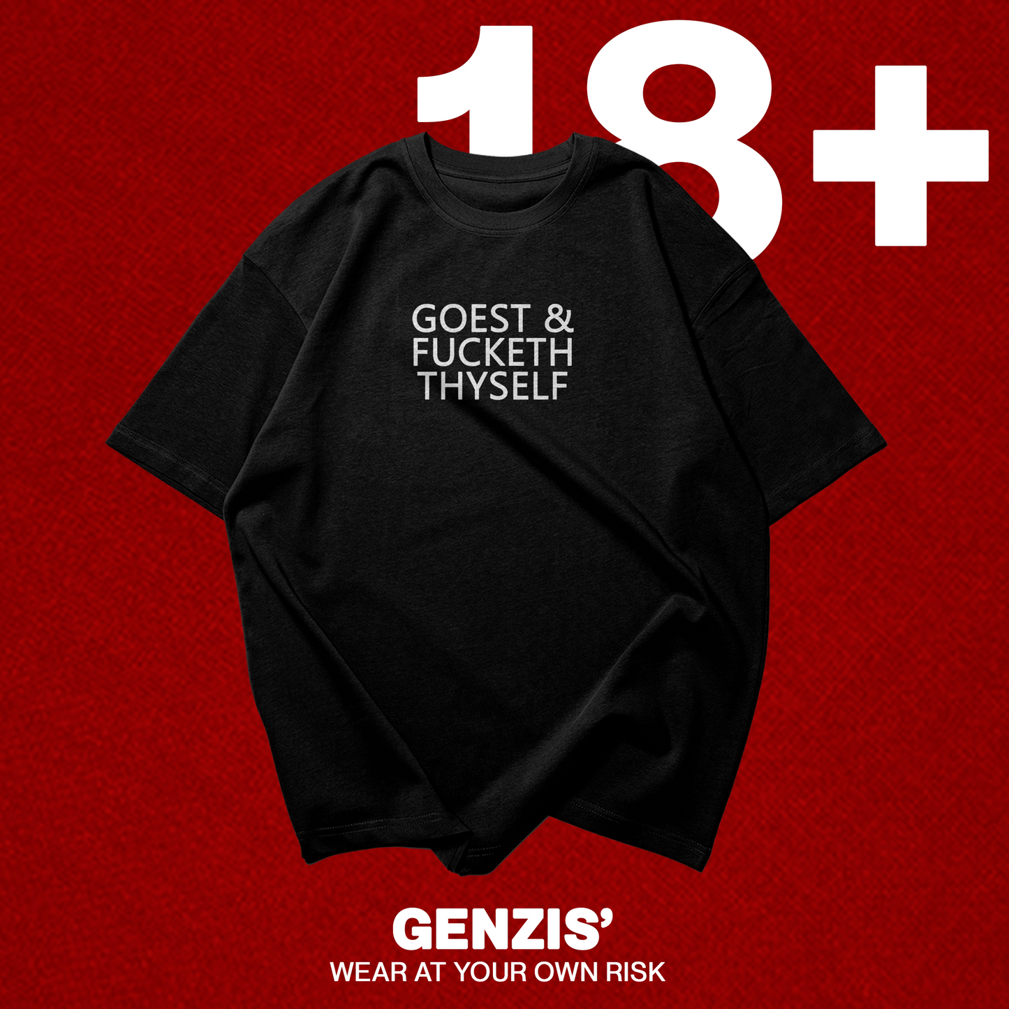 GOEST & FUCKETH Graphic Oversized Premium Quality Cotton T-shirt