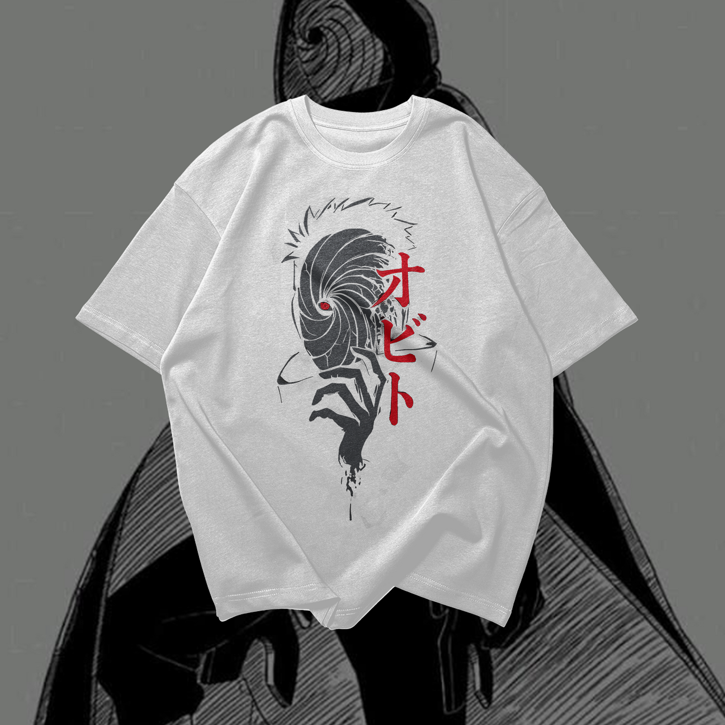 OBITO UCHIHA Graphic Oversized Premium Quality Cotton T-shirt
