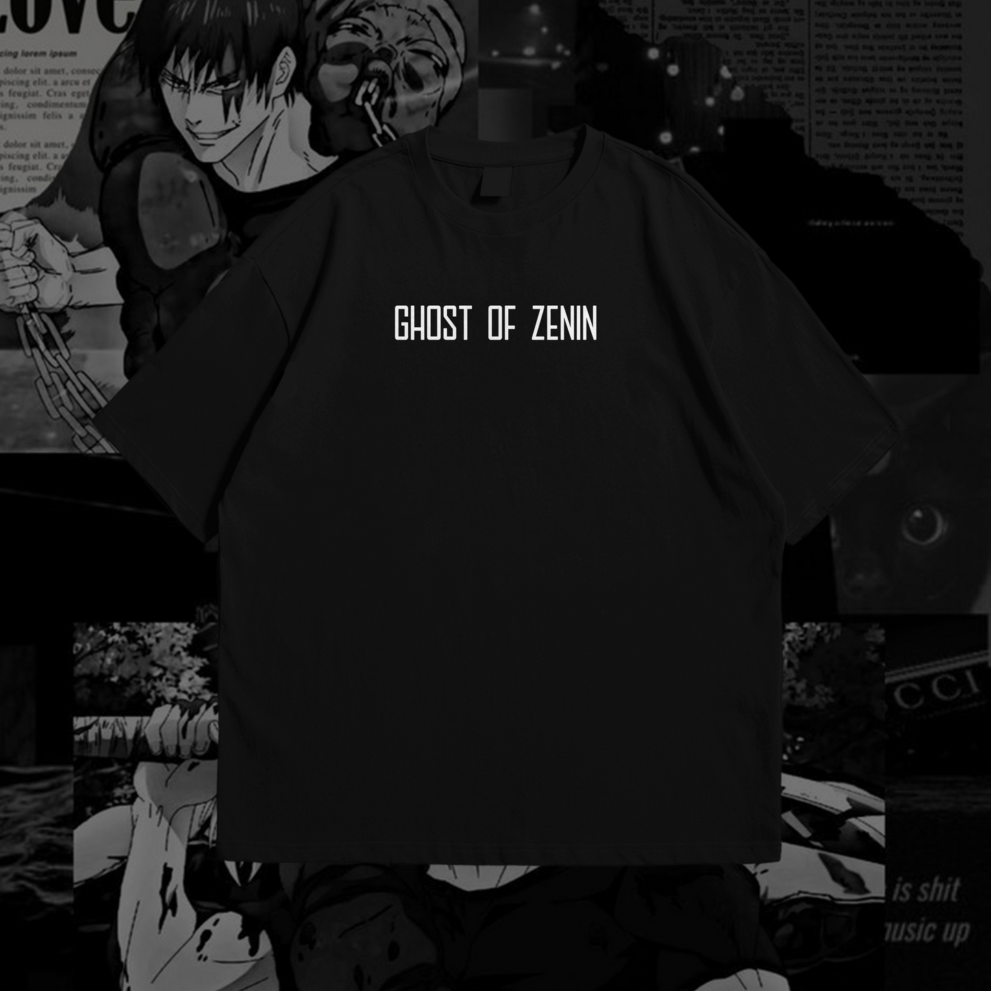 Toji Fushiguro II Graphic Oversized Premium Quality Cotton T-shirt