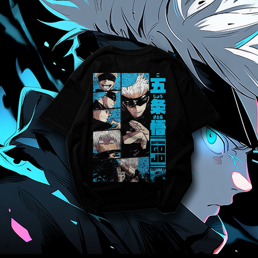 Gojo Satoru Graphic Oversized Premium Quality Cotton T-shirt