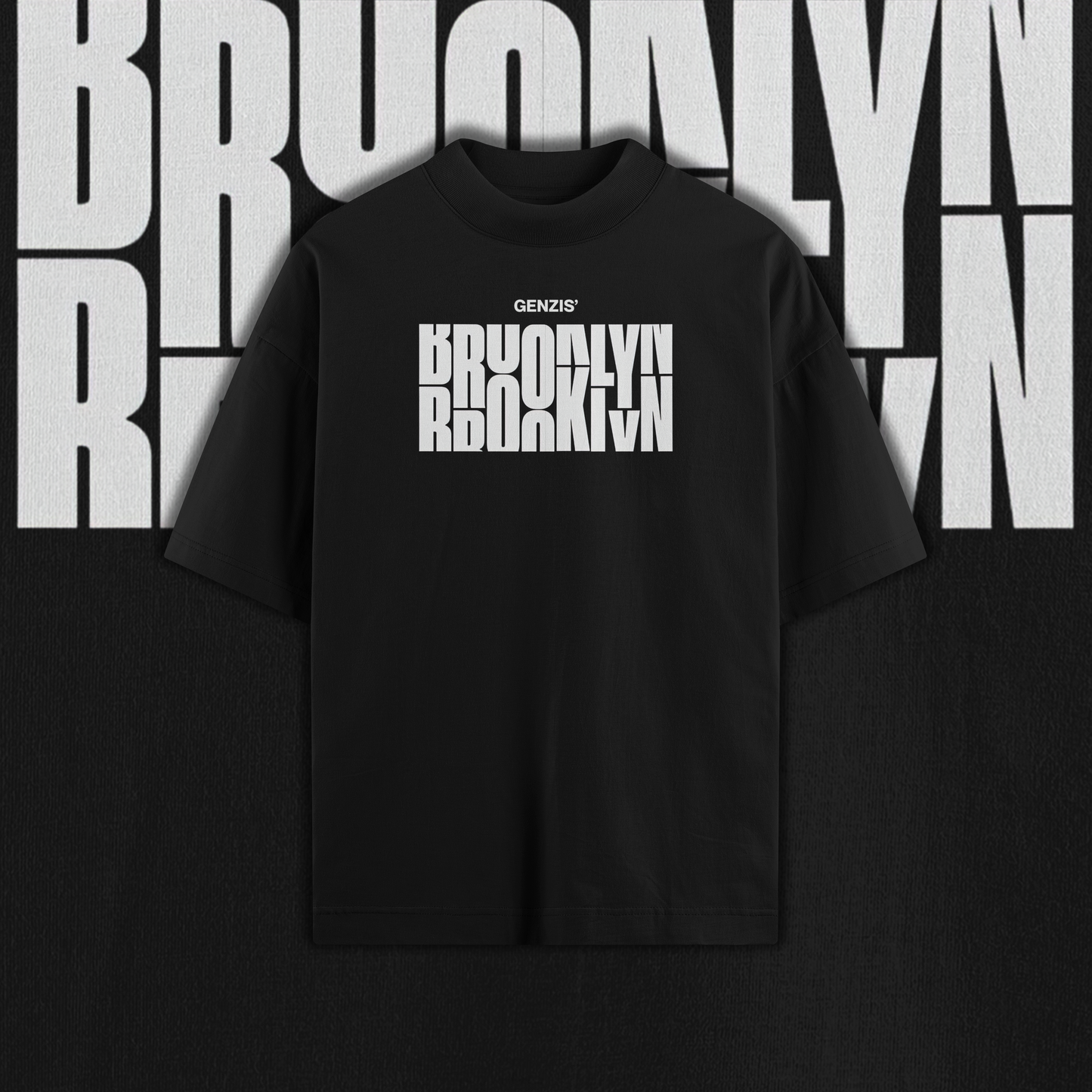 BROOKLYN Graphic Oversized Premium Quality Cotton T-shirt