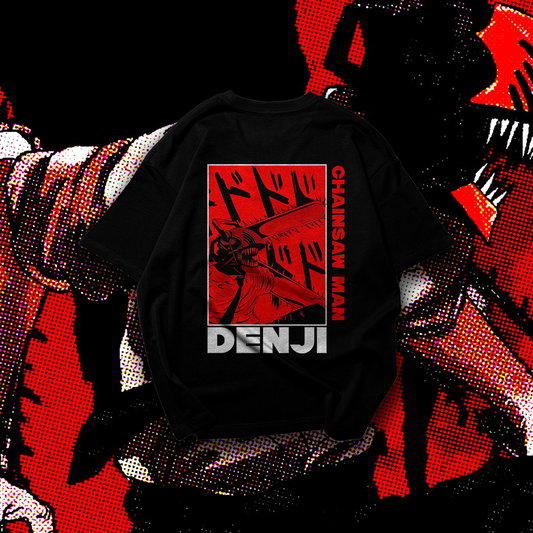 Chainsaw Man DENJI Graphic Oversized Premium Quality Cotton T-shirt