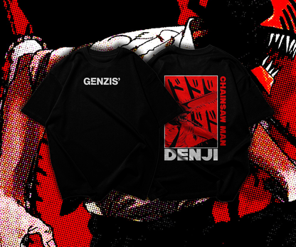 Chainsaw Man DENJI Graphic Oversized Premium Quality Cotton T-shirt
