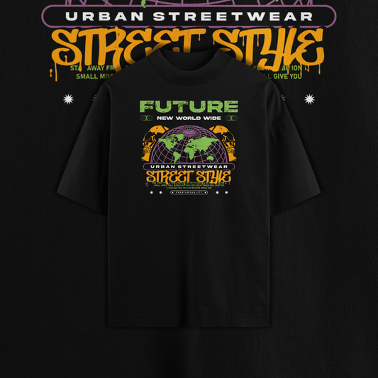 Future Streetwear Graphic Oversized Premium Quality Cotton T-shirt