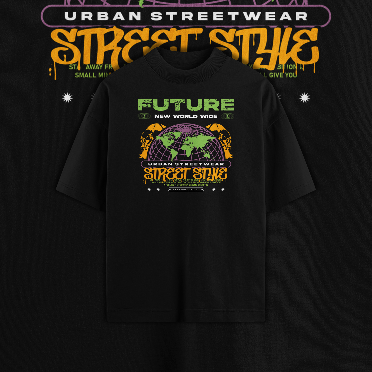 Future Streetwear Graphic Oversized Premium Quality Cotton T-shirt