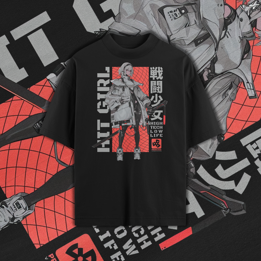 Hit Girl Graphic Oversized Premium Quality Cotton T-shirt