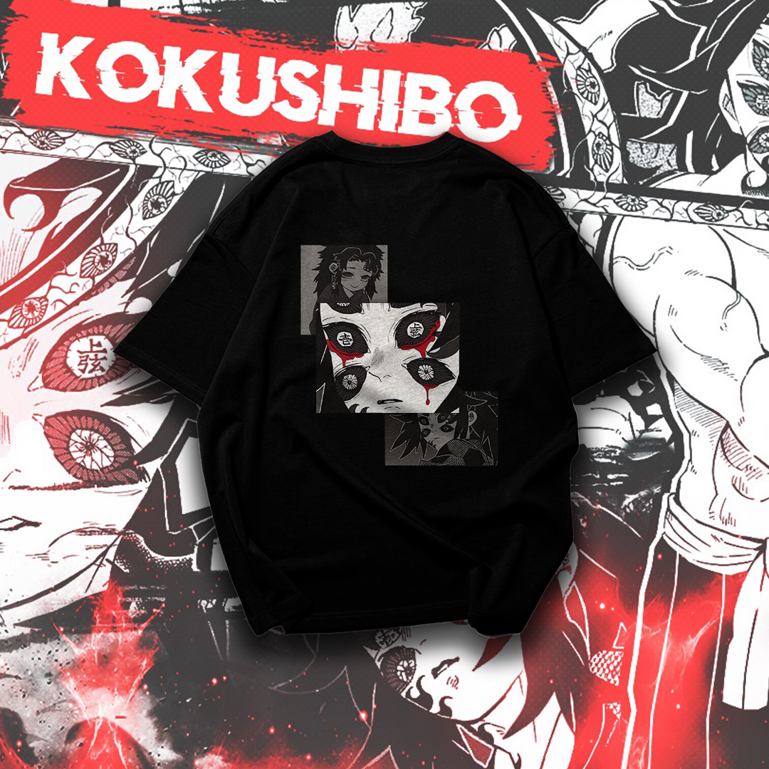 Kokushibo Graphic Oversized Premium Quality Cotton T-shirt