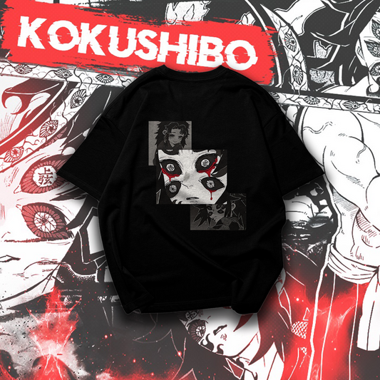 Kokushibo Graphic Oversized Premium Quality Cotton T-shirt
