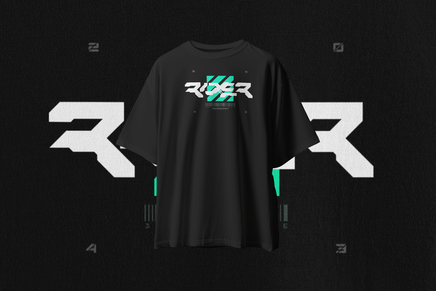 RIDER Graphic Oversized Premium Quality Cotton T-shirt