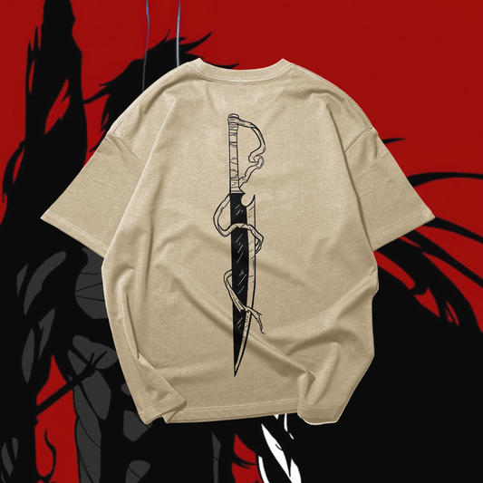 ICHIGO Sword Graphic Oversized Premium Quality Cotton T-shirt