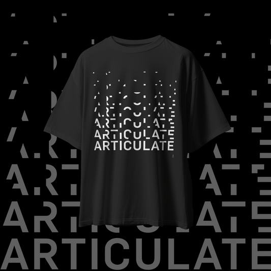 Articulate Graphic Oversized Premium Quality Cotton T-shirt