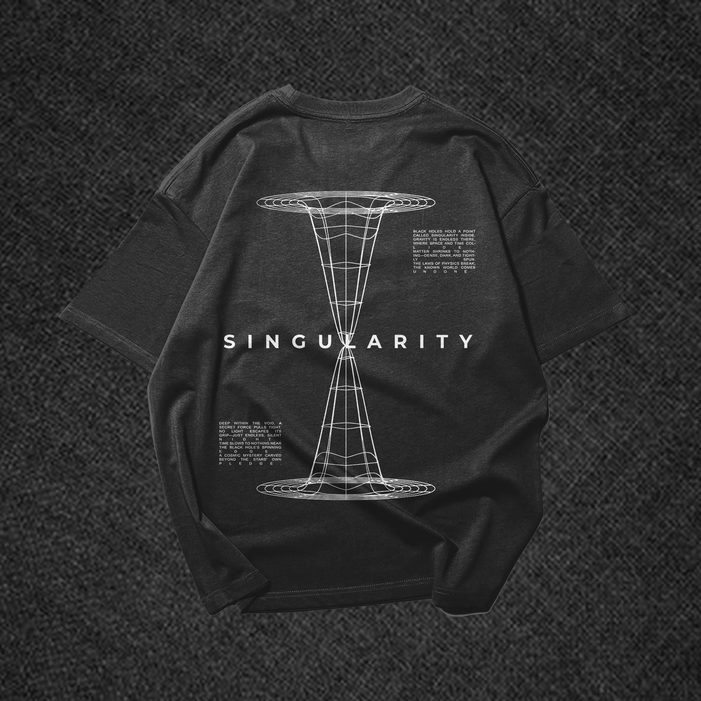 SINGULARITY Graphic Oversized Premium Quality Cotton T-shirt