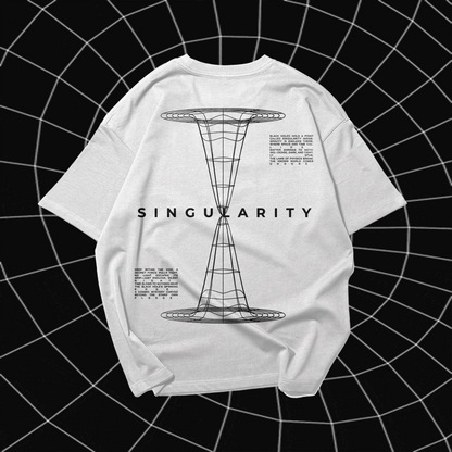 SINGULARITY Graphic Oversized Premium Quality Cotton T-shirt