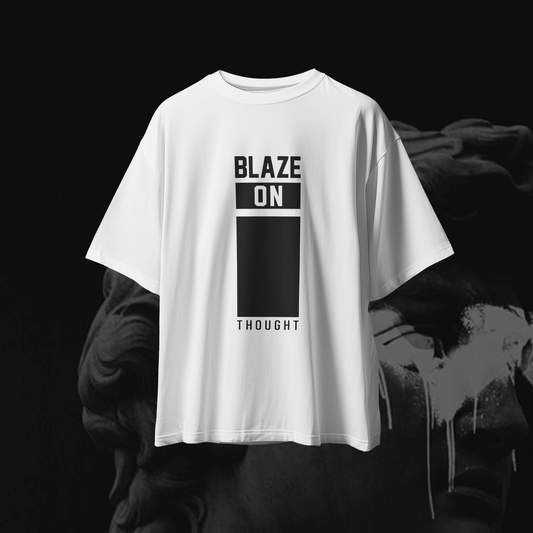 BLAZE ON Graphic Oversized Premium Quality Cotton T-shirt