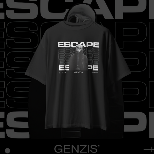 ESCAPE Graphic Oversized Premium Quality Cotton T-shirt