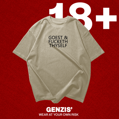 GOEST & FUCKETH Graphic Oversized Premium Quality Cotton T-shirt