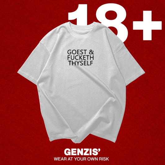 GOEST & FUCKETH Graphic Oversized Premium Quality Cotton T-shirt