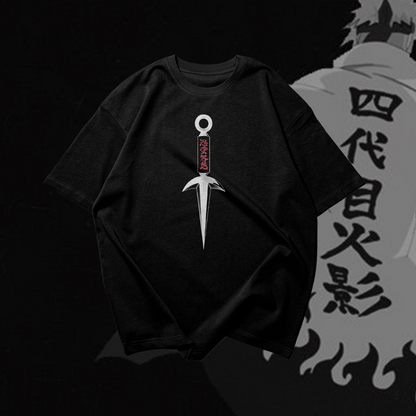 MINATO NAMIKAZE Graphic Oversized Premium Quality Cotton T-shirt