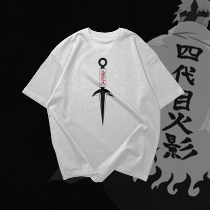 MINATO NAMIKAZE Graphic Oversized Premium Quality Cotton T-shirt