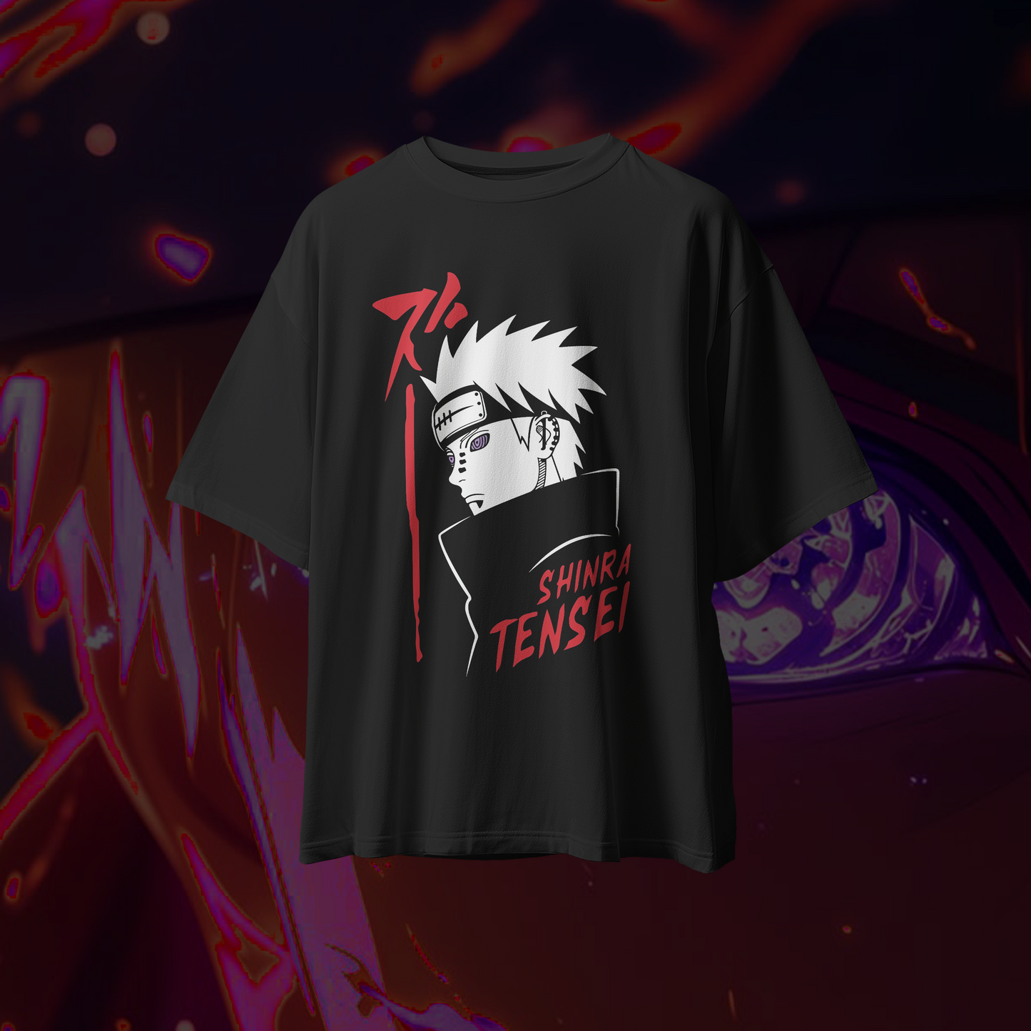 Shinra Tensei Anime Graphic Oversized Premium Quality T-shirt