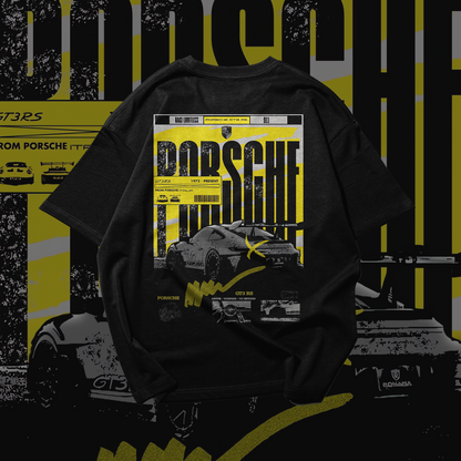 PORSCHE 911 Graphic Oversized Premium Quality Cotton T-shirt