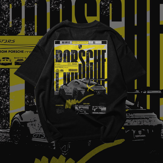 PORSCHE 911 Graphic Oversized Premium Quality Cotton T-shirt