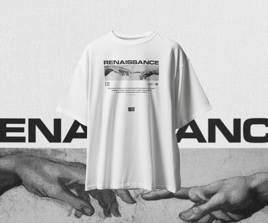 RENAISSANCE Streetwear Graphic Oversized Premium Quality Cotton T-shirt