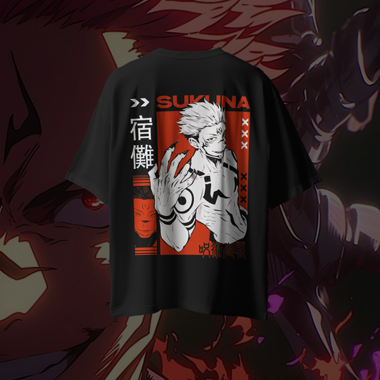 SUKUNA RYOMEN Graphic Oversized Premium Quality Cotton T-shirt