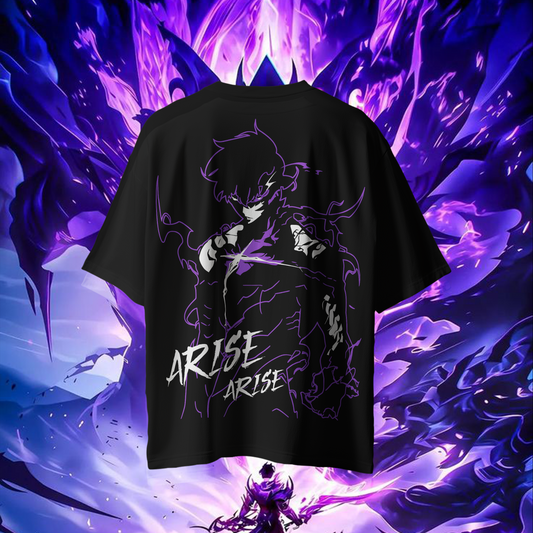SHADOW OF MONARCH Graphic Oversized Premium Quality Cotton T-shirt
