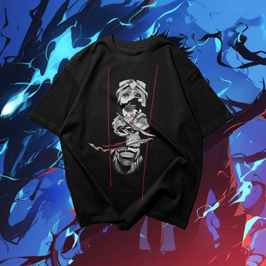 Absolute Being Solo Leveling Graphic Oversized Premium Quality Cotton T-shirt