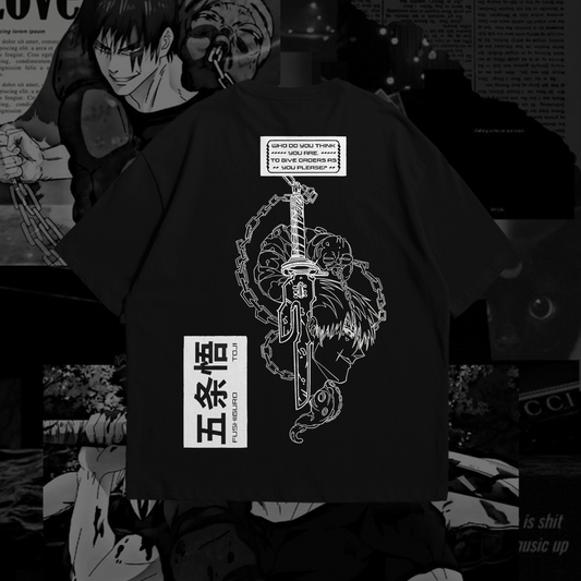 Toji Fushiguro II Graphic Oversized Premium Quality Cotton T-shirt