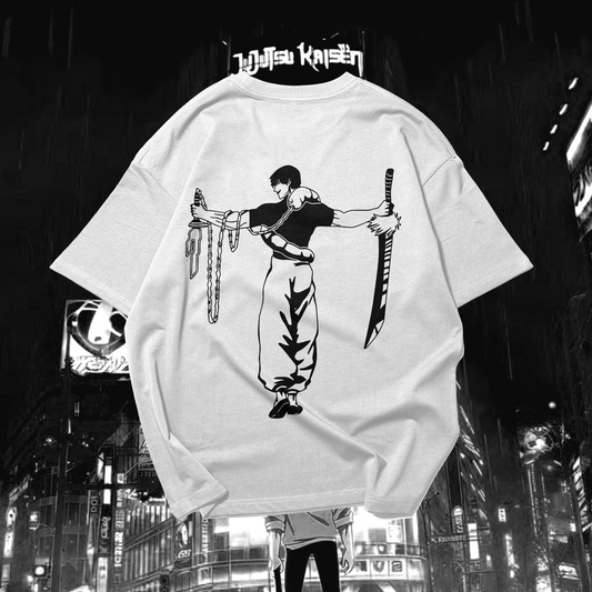 TOJI FUSHIGURO Graphic Oversized Premium Quality Cotton T-shirt
